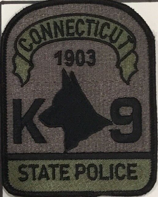 Connecticut State Police K9 Patches